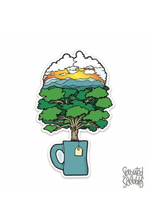 Mountain Morning Sticker