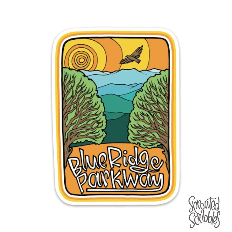 Blue Ridge Parkway Sunrise Sticker