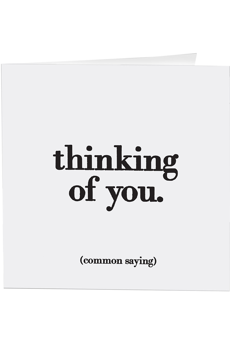 Quotable Greeting Card - B&W