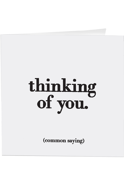 Quotable Greeting Card - B&W