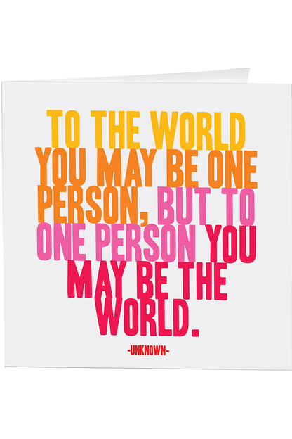 Quotable Greeting Card - B&W