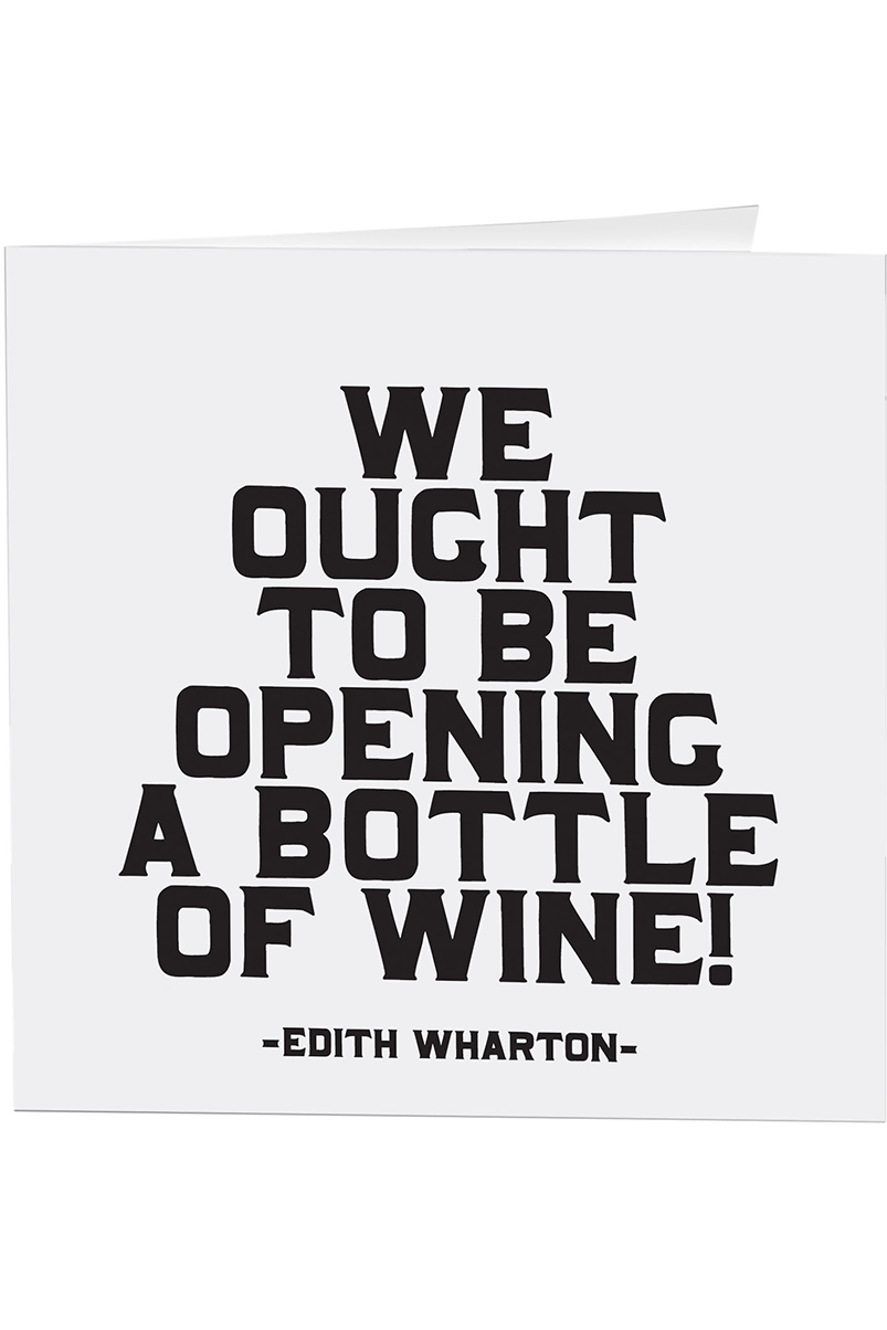 Quotable Greeting Card - B&W
