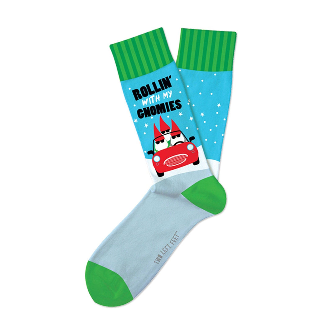 'Rollin' With My Gnomies' Christmas Socks